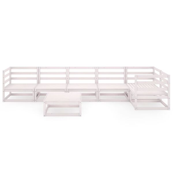 vidaXL &Sigma;&alpha;&lambda;ό&nu;&iota; &Kappa;ή&pi;&omicron;&upsilon; &Sigma;&epsilon;&tau; 7 &Tau;&epsilon;&mu;&alpha;&chi;ί&omega;&nu; &Lambda;&epsilon;&upsilon;&kappa;ό &alpha;&pi;ό &Mu;&alpha;&sigma;ί&phi; &Xi;ύ&lambda;&omicron; &Pi;&epsilon;ύ&kappa;&omicron;&upsilon;