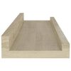 vidaXL Ράφια Τοίχου 2 τεμ. Sonoma Δρυς 40 x 9 x 3 εκ.