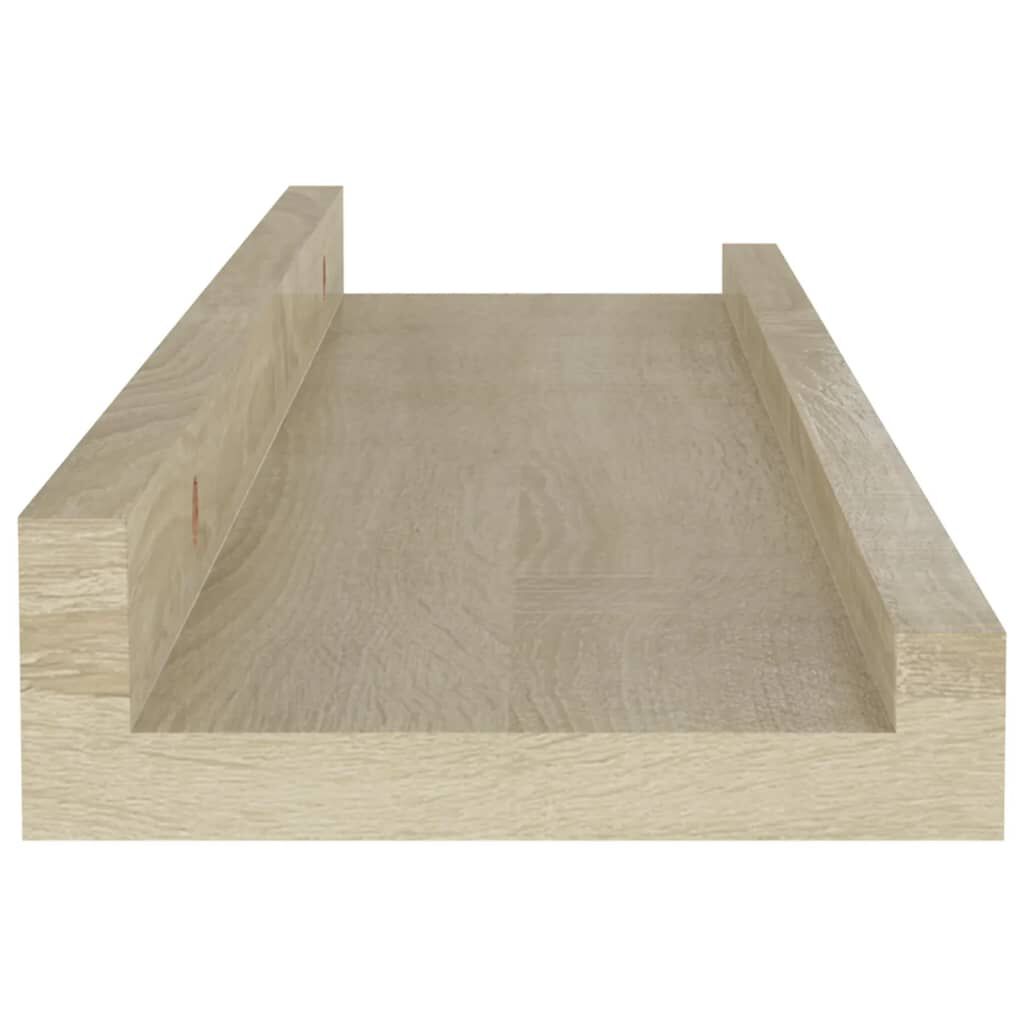 vidaXL Ράφια Τοίχου 2 τεμ. Sonoma Δρυς 40 x 9 x 3 εκ.