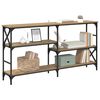 vidaXL Τραπέζι κονσόλας με ράφι Artisan Oak 150 x 29 x 76,5 εκ