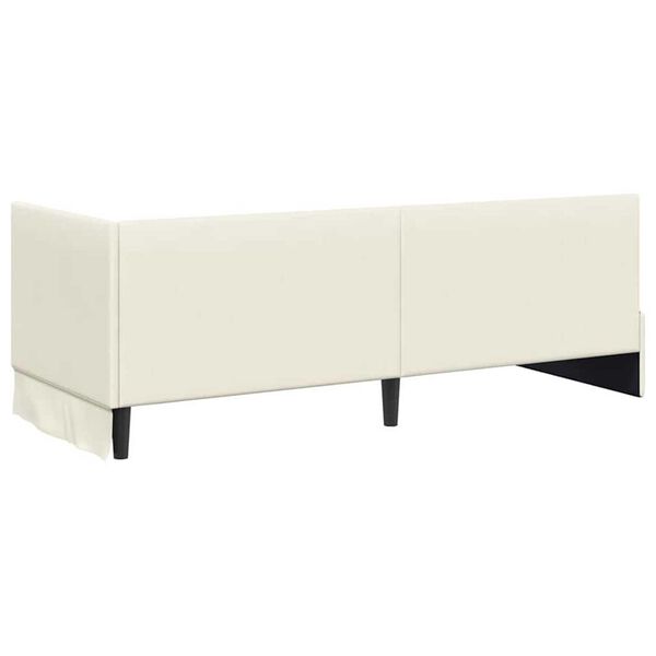 vidaXL Κρεβάτι Γωνίας με κεφαλάρι Κρεμ 80 x 200 cm Βελούδο