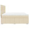 vidaXL &Kappa;&rho;&epsilon;&beta;ά&tau;&iota; Boxspring &mu;&epsilon; &Sigma;&tau;&rho;ώ&mu;&alpha; &Kappa;&rho;&epsilon;&mu; 200x200 &epsilon;&kappa;. &Upsilon;&phi;&alpha;&sigma;&mu;ά&tau;&iota;&nu;&omicron;