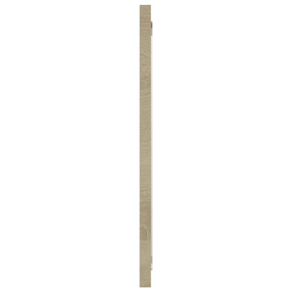 vidaXL Καθρέφτης Μπάνιου Sonoma Δρυς 80 x 1,5 x 37 εκ. Μοριοσανίδα