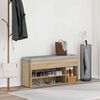 Πάγκος παπουτσιών vidaXL Sonoma Oak 102x30,5x45 cm Κατασκευασμένο ξύλο