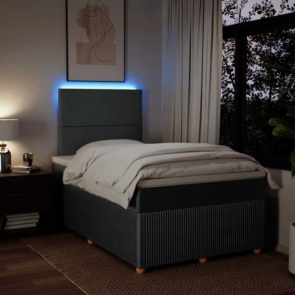 vidaXL &Kappa;&rho;&epsilon;&beta;ά&tau;&iota; Boxspring &mu;&epsilon; &Sigma;&tau;&rho;ώ&mu;&alpha; &Sigma;&kappa;&omicron;ύ&rho;&omicron; &Gamma;&kappa;&rho;&iota; 120x200 &epsilon;&kappa;. &Upsilon;&phi;&alpha;&sigma;&mu;ά&tau;&iota;&nu;&omicron;