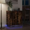 vidaXL Κομοδίνο Καπνιστό Δρύς 71 x 34.5 x 75 εκ. Επεξεργασμένο ξύλο