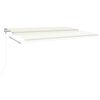 vidaXL Τέντα Αυτόματη με LED & Αισθητήρα Ανέμου Κρεμ 500 x 300 εκ.