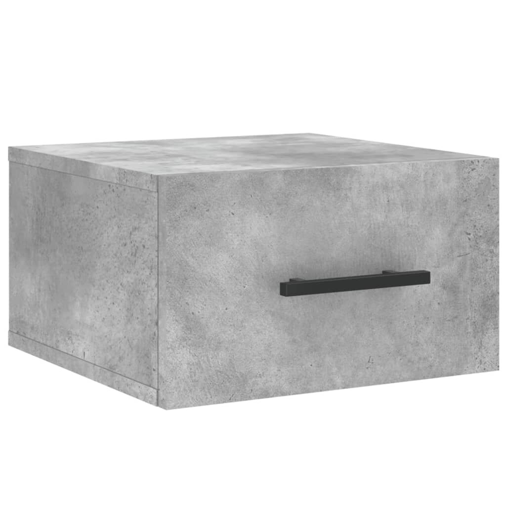 vidaXL Κομοδίνο Επιτοίχιο Γκρι Σκυροδέματος 35 x 35 x 20 εκ.