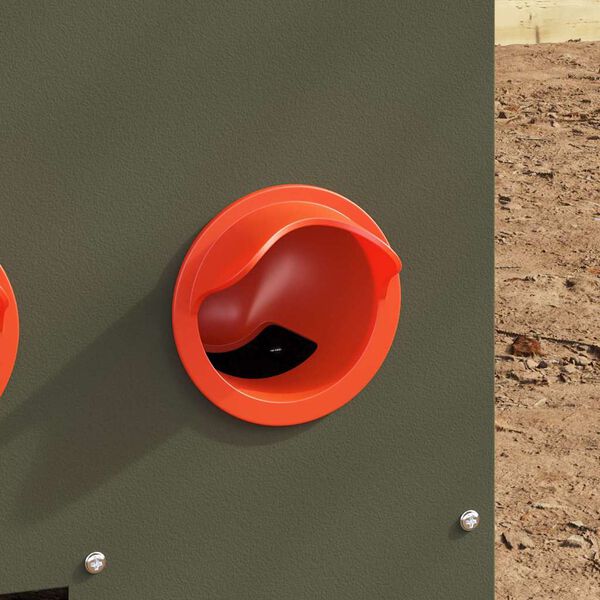 vidaXL Ταΐστρα κοτόπουλων Ελιά Πράσινη 60.5 x 29 x 51 εκ.