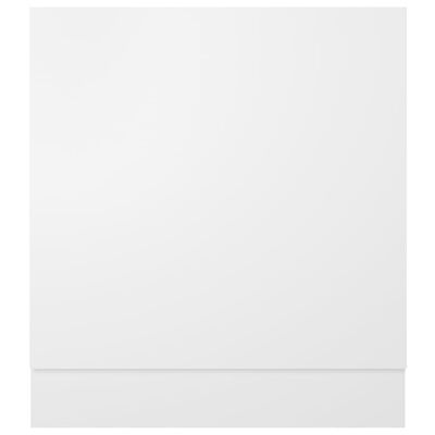 vidaXL Πρόσοψη Πλυντηρίου Πιάτων Λευκή 59,5 x 3 x 67 εκ. Μοριοσανίδα