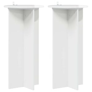 vidaXL &Beta;ά&sigma;&eta; &phi;&upsilon;&tau;ώ&nu; 2 pcs &Gamma;&upsilon;&alpha;&lambda;&iota;&sigma;&tau;&epsilon;&rho;ό &Lambda;&epsilon;&upsilon;&kappa;ό 40 x 40 x 80 cm