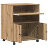 vidaXL Σταντ Εκτυπωτή artisan δρυς 60 x 48 x 74 εκ. Επεξεργασμένο ξύλο