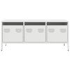 vidaXL Έπιπλο Τηλεόρασης Λευκό 101,5x39x43,5 εκ. Ατσάλι Ψυχρής Έλασης
