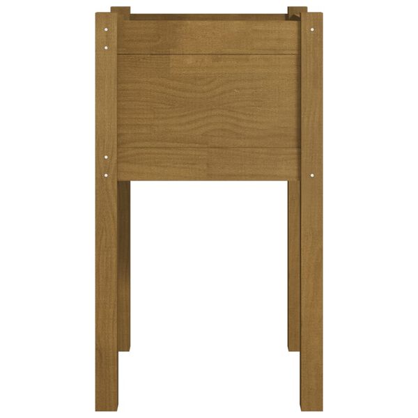 vidaXL Ζαρντινιέρες 2 τεμ. Μελί 40 x 40 x 70 εκ. Μασίφ Ξύλο Πεύκου