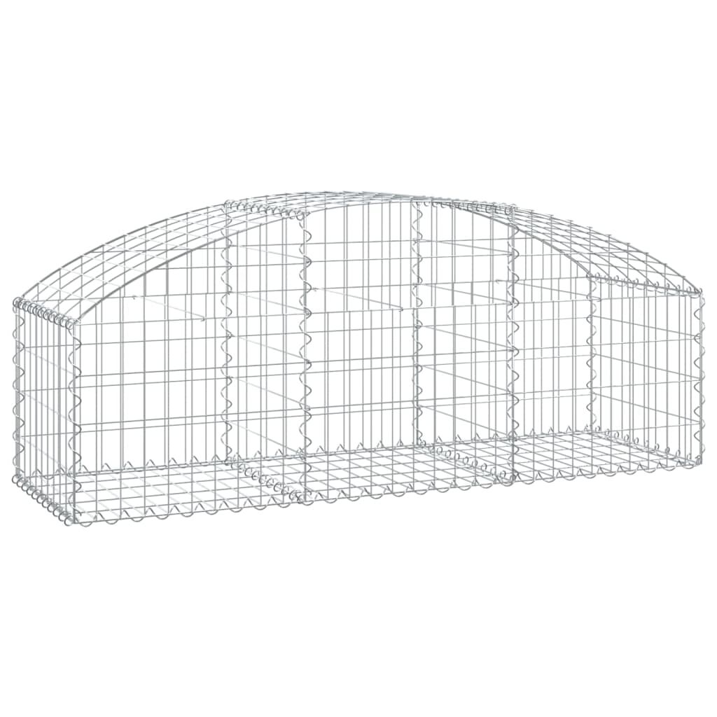 vidaXL Συρματοκιβώτιο Τοξωτό 150x50x40/60εκ. από Γαλβανισμένο Χάλυβα