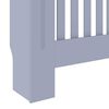 vidaXL Κάλυμμα Καλοριφέρ 2 pcs Γκρι 78x19x81.5εκ Μηχανικά ξύλο