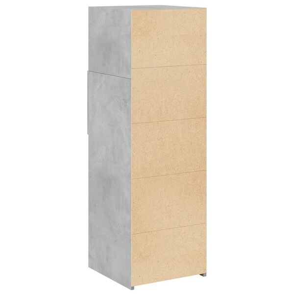 vidaXL Ντουλάπι Γκρι Σκυρ. 40x42,5x124 εκ. από Επεξεργασμένο Ξύλο