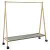 vidaXL &Rho;ά&phi;&iota; &rho;&omicron;ύ&chi;&omega;&nu; &mu;&epsilon; &rho;ά&phi;&iota;&alpha; &kappa;&alpha;&iota; &rho;ό&delta;&epsilon;&sigmaf; 106x34x106,5 cm &Mu;&pi;&alpha;&mu;&pi;&omicron;ύ
