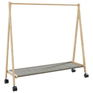 vidaXL &Rho;ά&phi;&iota; &rho;&omicron;ύ&chi;&omega;&nu; &mu;&epsilon; &rho;ά&phi;&iota;&alpha; &kappa;&alpha;&iota; &rho;ό&delta;&epsilon;&sigmaf; 106x34x106,5 cm &Mu;&pi;&alpha;&mu;&pi;&omicron;ύ