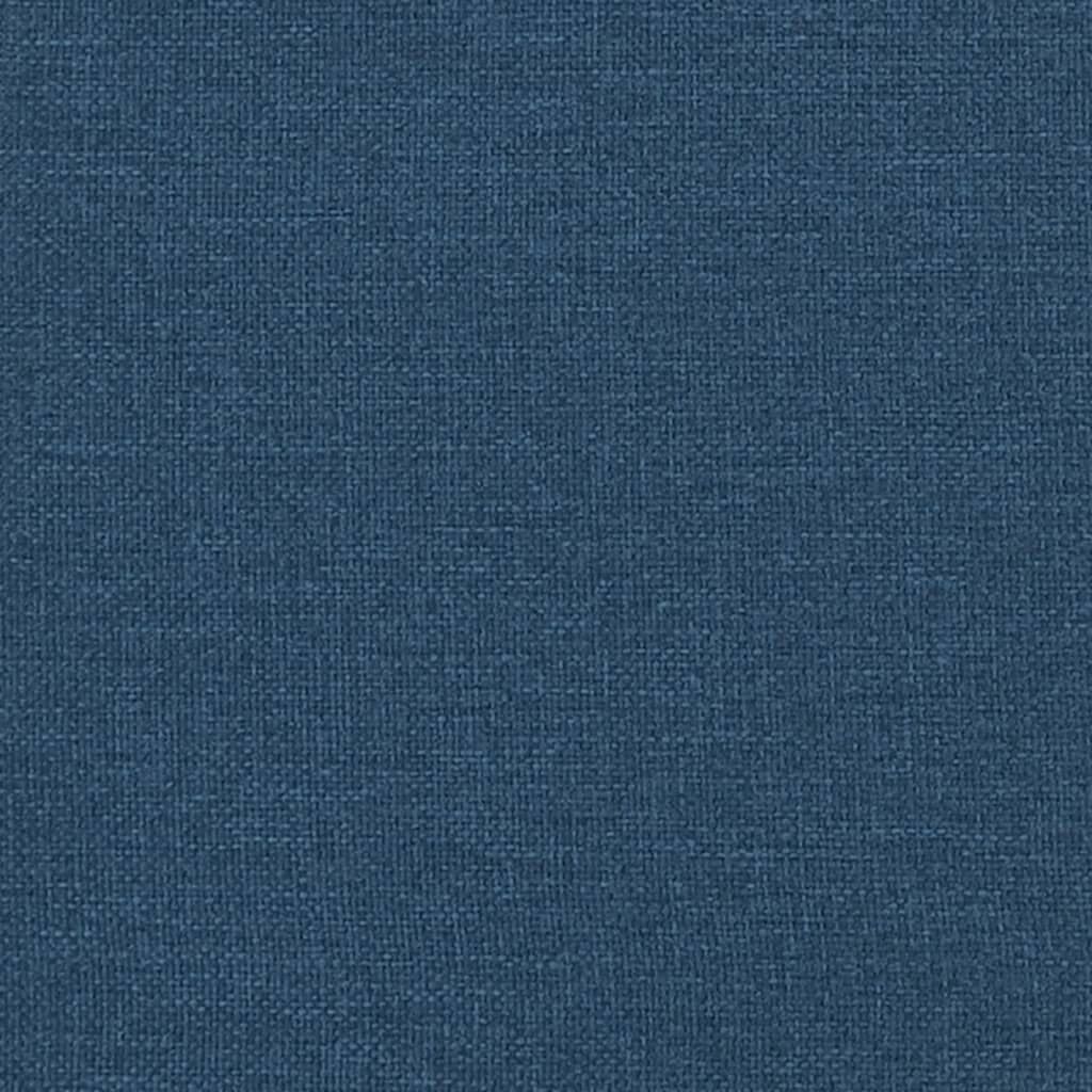 vidaXL Πλαίσιο κρεβατιού χωρίς στρώμα μπλε 120x200cm ύφασμα