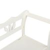 vidaXL Πάγκος Λευκός 107 x 45 x 75,5 εκ. από Μασίφ Ξύλο Ελάτης