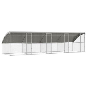 vidaXL &Kappa;&lambda;&omicron;&upsilon;&beta;ί &Sigma;&kappa;ύ&lambda;&omicron;&upsilon; 4 pcs &Alpha;&sigma;&eta;&mu;ί 8 x 2 x 2 m &Gamma;&alpha;&lambda;&beta;&alpha;&nu;&iota;&sigma;&mu;έ&nu;&omicron;&sigmaf; &chi;ά&lambda;&upsilon;&beta;&alpha;&sigmaf;