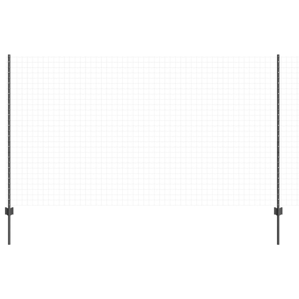 vidaXL Πό posts φράχτη 44 pcs Γκρι 100 x 1.4 μ. ταιριάζει καλά