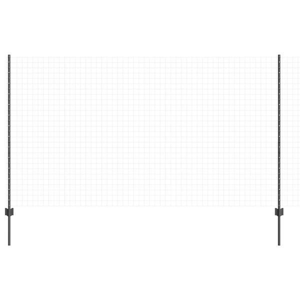 vidaXL Πό posts φράχτη 44 pcs Γκρι 100 x 1.4 μ. ταιριάζει καλά