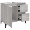 vidaXL Ντουλάπι Μπάνιου Γκρι Sonoma 65x33x60 εκ. Επεξεργασμένο Ξύλο