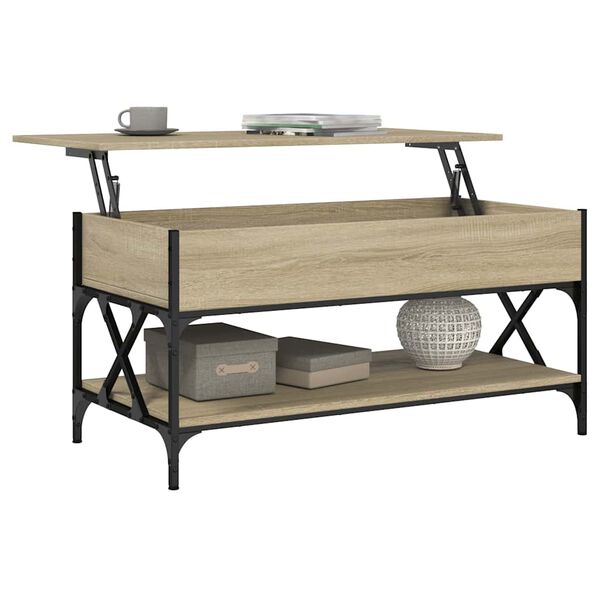 vidaXL Τραπεζάκι Σαλονιού Sonoma Δρυς 100x50x50 εκ. Επεξεργασμένο Ξύλο