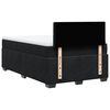 vidaXL Κρεβάτι Boxspring με Στρώμα Μαύρο 120 x 200 εκ. Βελούδινο