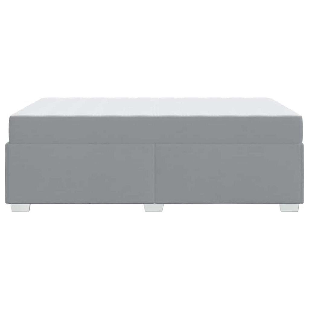 vidaXL Σκελετός Κρεβατιού Άλλο Ανοιχτό γκρι 120 x 190 cm ύφασμα