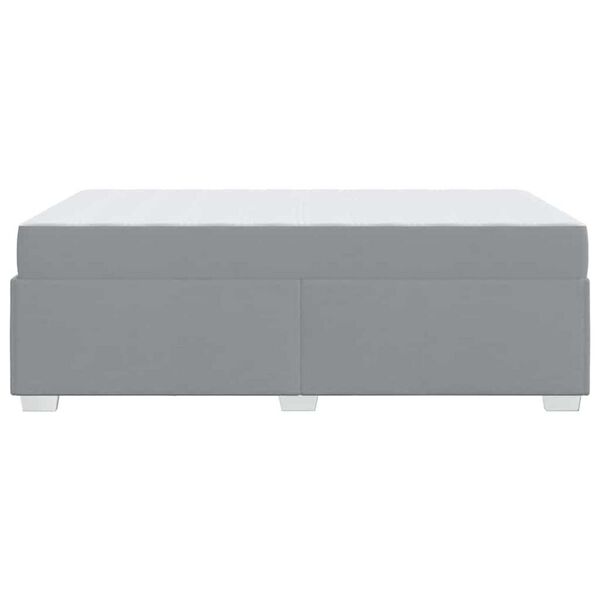 vidaXL Σκελετός Κρεβατιού Άλλο Ανοιχτό γκρι 120 x 190 cm ύφασμα