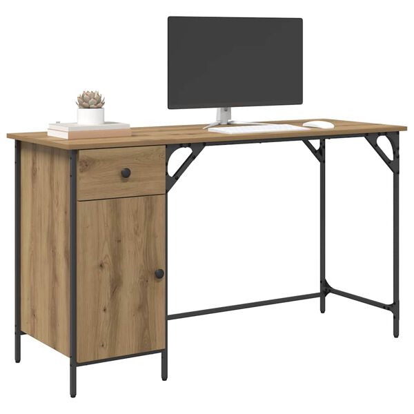 vidaXL &Gamma;&rho;&alpha;&phi;&epsilon;ί&omicron; &Upsilon;&pi;&omicron;&lambda;&omicron;&gamma;&iota;&sigma;&tau;ή &mu;&epsilon; &sigma;&upsilon;&rho;&tau;ά&rho;&iota; Artisan Oak 131 x 48 x 75 &epsilon;&kappa;.