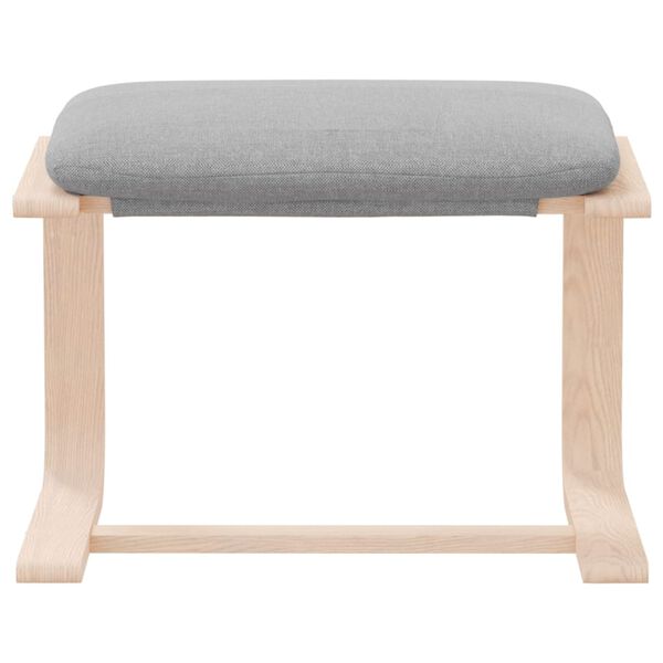 vidaXL Υποπόδιο Ανοιχτό Γκρι 51 x 41 x 40 εκ. Υφασμάτινο