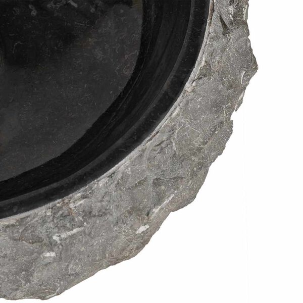 vidaXL Νιπτήρας Μαύρος 40 x 12 εκ. Μαρμάρινος