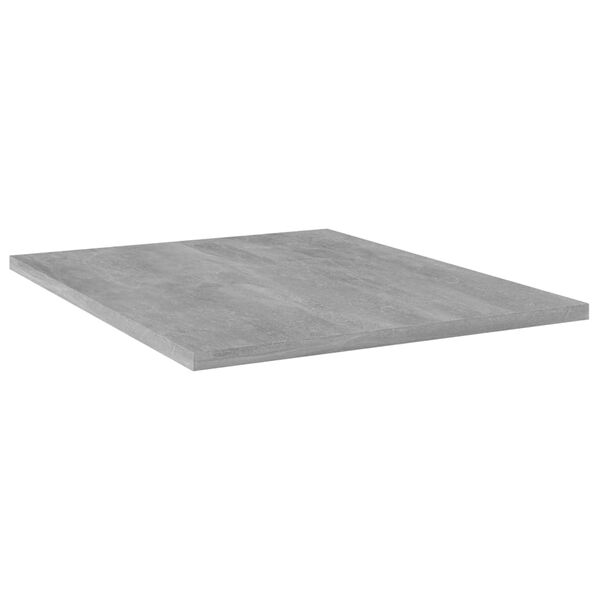 vidaXL Ράφια Βιβλιοθήκης 4 τεμ. Γκρι Σκυροδ. 40x50x1,5 εκ. Μοριοσανίδα