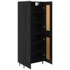 vidaXL Highboard 2 pcs &Mu;&alpha;ύ&rho;&eta; &Omicron;&xi;&upsilon;ά &Epsilon;&pi;&epsilon;&xi;&epsilon;&rho;&gamma;&alpha;&sigma;&mu;έ&nu;&omicron; &xi;ύ&lambda;&omicron;