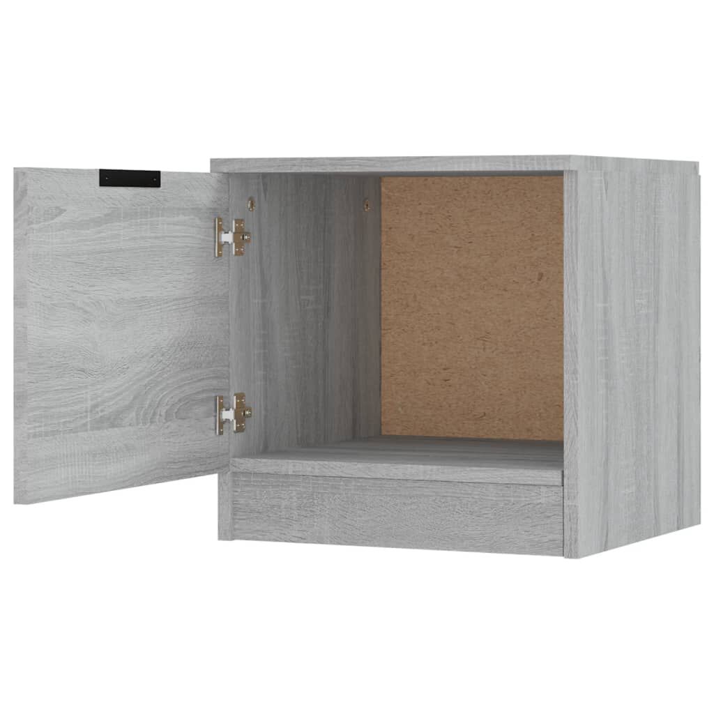 vidaXL Κομοδίνα 2 τεμ. Γκρι Sonoma 40 x 39 x 40 εκ.