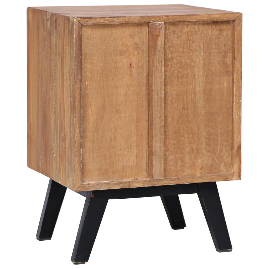 vidaXL Κομοδίνο 40 x 35 x 55 εκ. από Μασίφ Ξύλο Teak