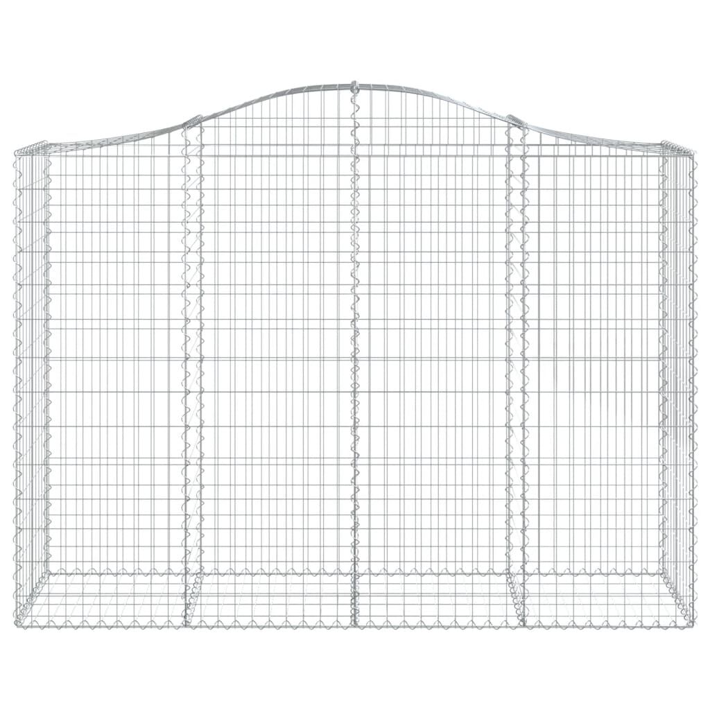 vidaXL Συρματοκιβώτια Τοξωτά 14 τεμ. 200x50x140/160 εκ. Γαλβαν. Ατσάλι