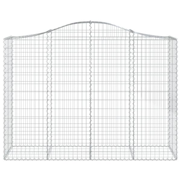 vidaXL Συρματοκιβώτια Τοξωτά 14 τεμ. 200x50x140/160 εκ. Γαλβαν. Ατσάλι