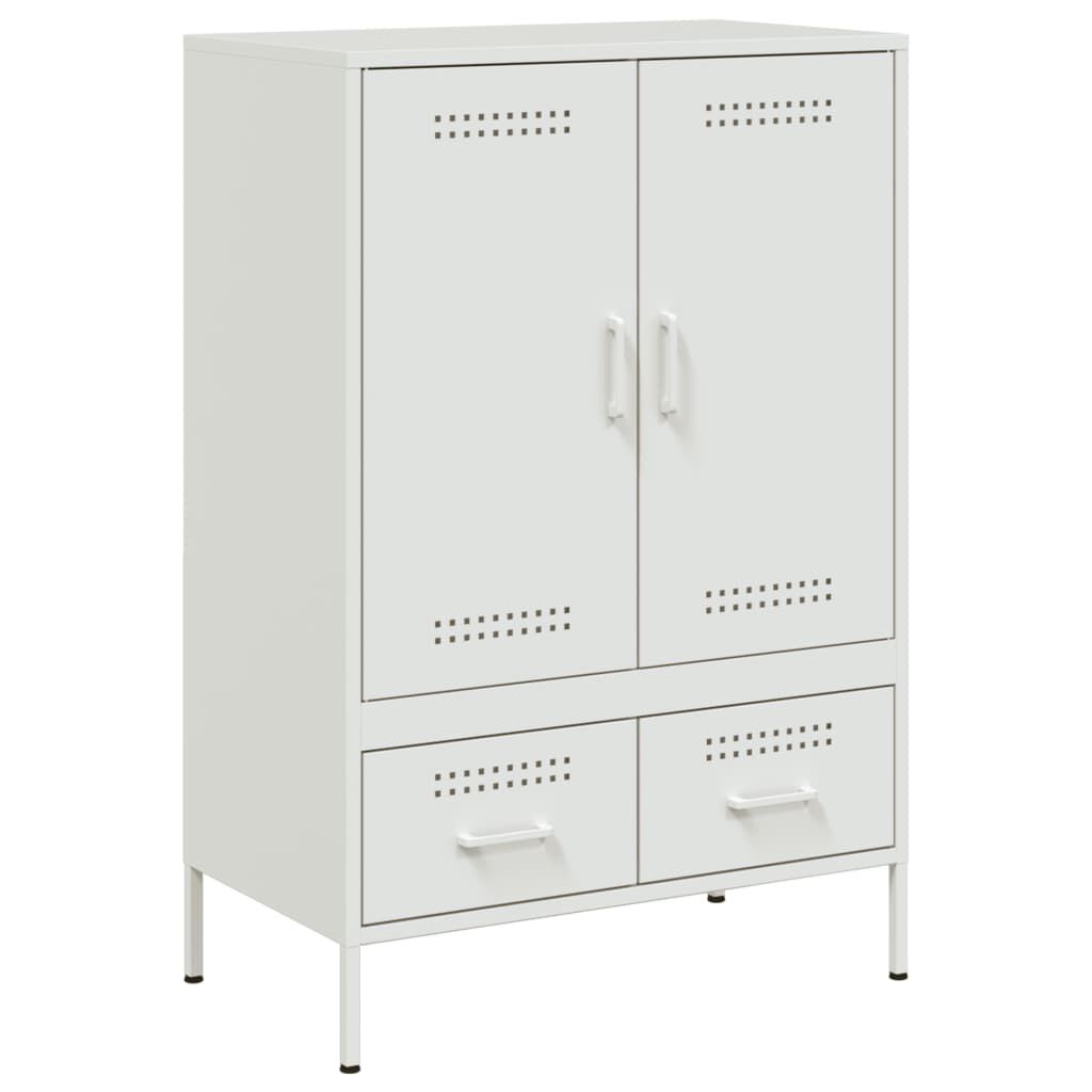 vidaXL Ντουλάπι Λευκό 68x39x101,5 εκ. από Χάλυβα