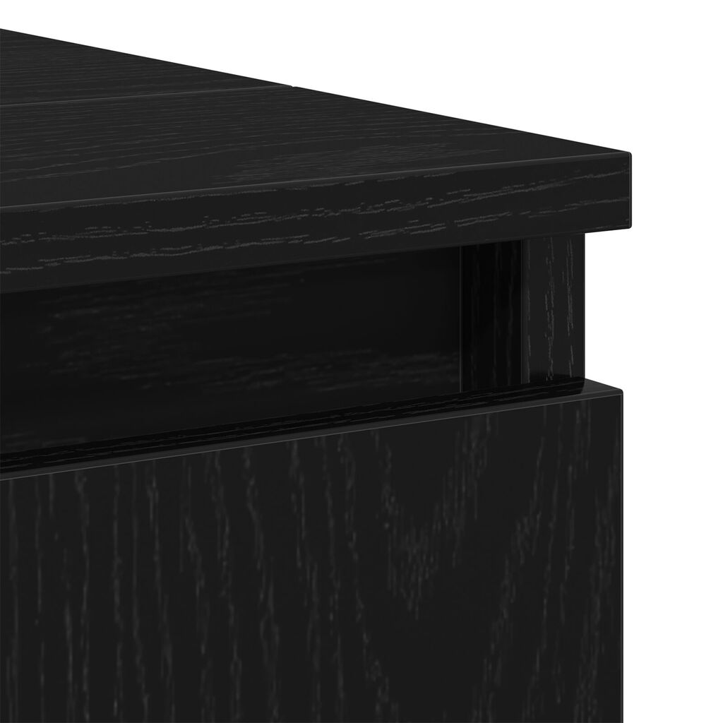 vidaXL Ντουλάπι Wash μαύρη δρυ 58x33x60 εκ. Επεξεργασμένο ξύλο
