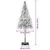 vidaXL Χριστουγεννιάτικο Δέντρο με 300 LED Λευκό 180 cm ΠΕ και Ατσάλι