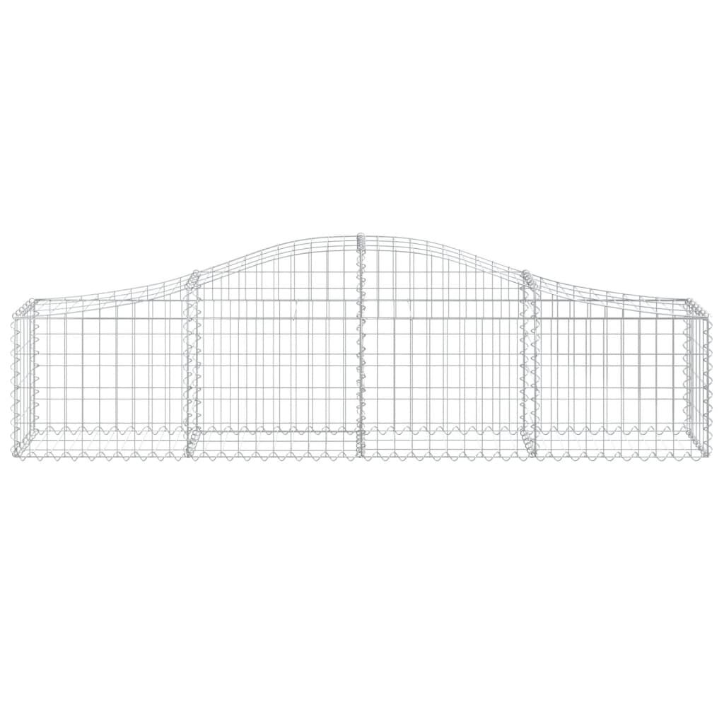 vidaXL Συρματοκιβώτια Τοξωτά 14 τεμ. 200x30x40/60 εκ. Γαλβαν. Ατσάλι