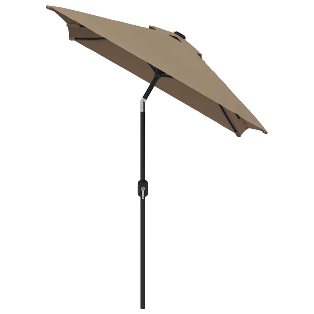 vidaXL Ομπρέλα Κήπου Χρώμα Taupe 300 x 200 εκ. με Μεταλλικό Ιστό