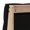 vidaXL Ταπετσαρισμένο κεφαλάρι Μαύρο 80 cm Στερεά ξυλεία πεύκου