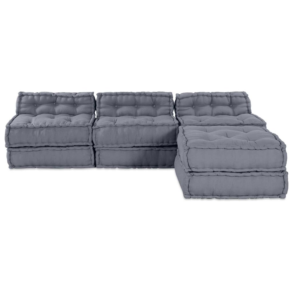 vidaXL Μαξιλάρι 4 pcs Γκρι 70 x 70 x 54 εκ Πολυεστέρας
