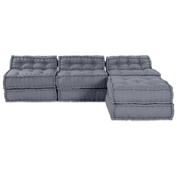 vidaXL Μαξιλάρι 4 pcs Γκρι 70 x 70 x 54 εκ Πολυεστέρας